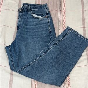 American Eagle Outfitters Straight Leg Jeans in Medium Blue